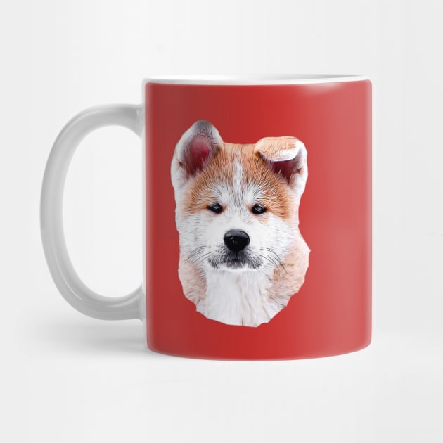 Japanese Akita Inu Puppy Dog by ElegantCat